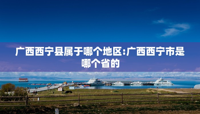 广西西宁县属于哪个地区:广西西宁市是哪个省的
