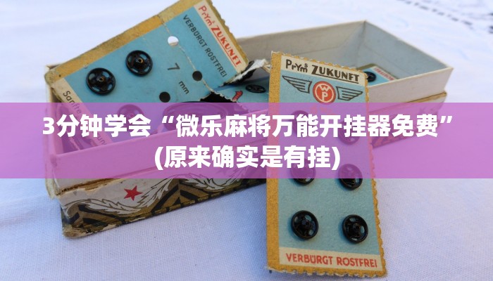 3分钟学会“微乐麻将万能开挂器免费”(原来确实是有挂)