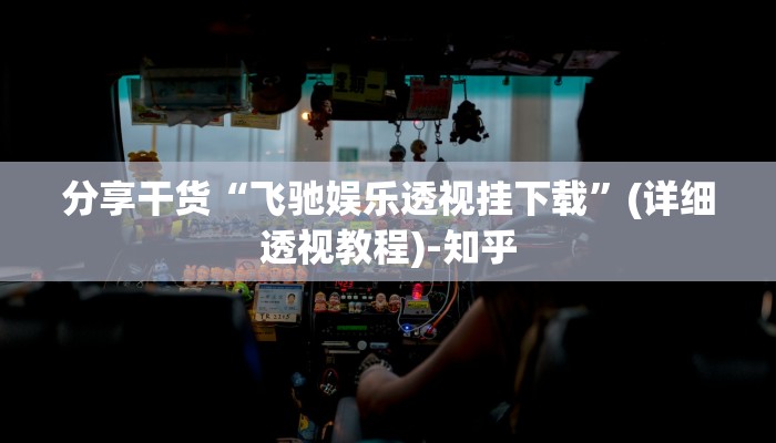 分享干货“飞驰娱乐透视挂下载”(详细透视教程)-知乎