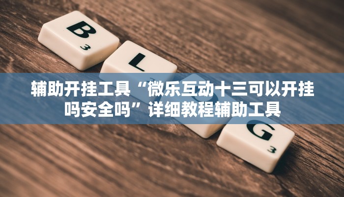 辅助开挂工具“微乐互动十三可以开挂吗安全吗”详细教程辅助工具