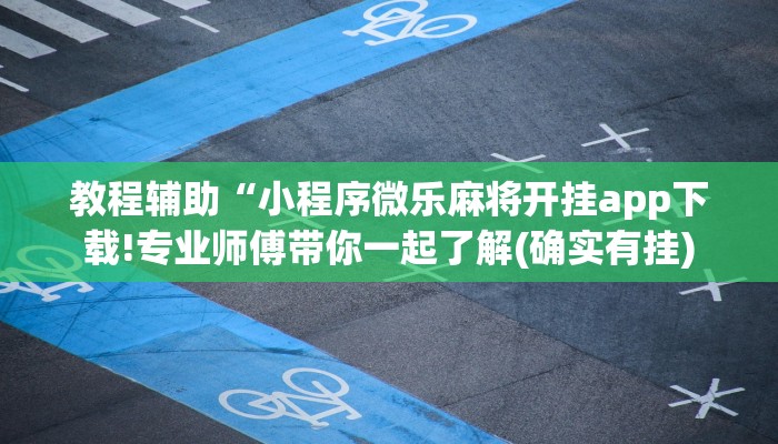 教程辅助“小程序微乐麻将开挂app下载!专业师傅带你一起了解(确实有挂)