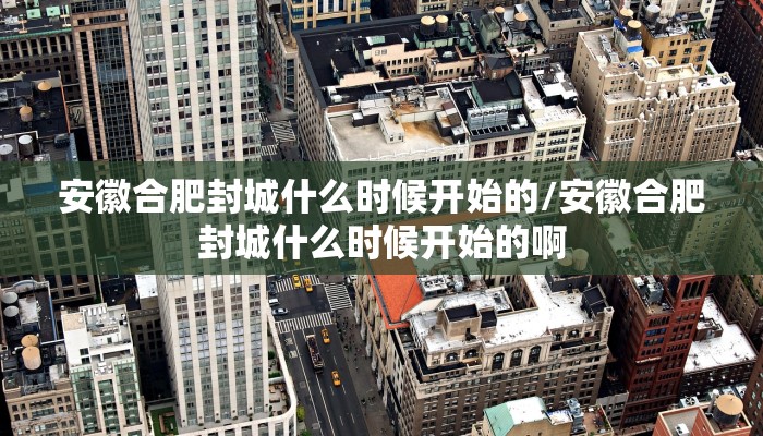 安徽合肥封城什么时候开始的/安徽合肥封城什么时候开始的啊