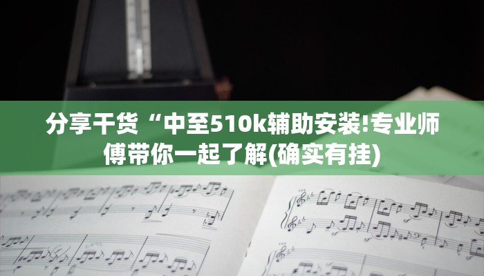 分享干货“中至510k辅助安装!专业师傅带你一起了解(确实有挂)