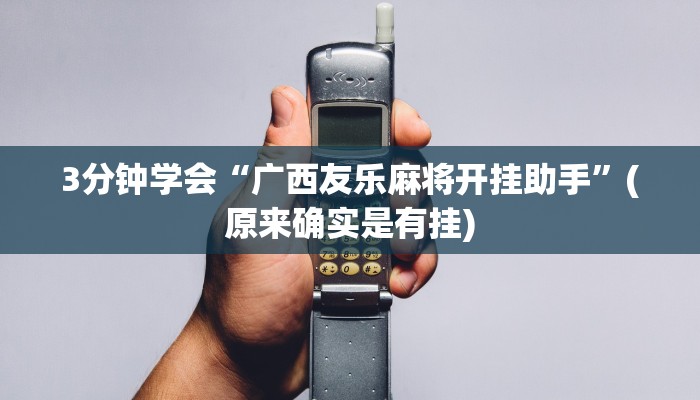 3分钟学会“广西友乐麻将开挂助手”(原来确实是有挂)