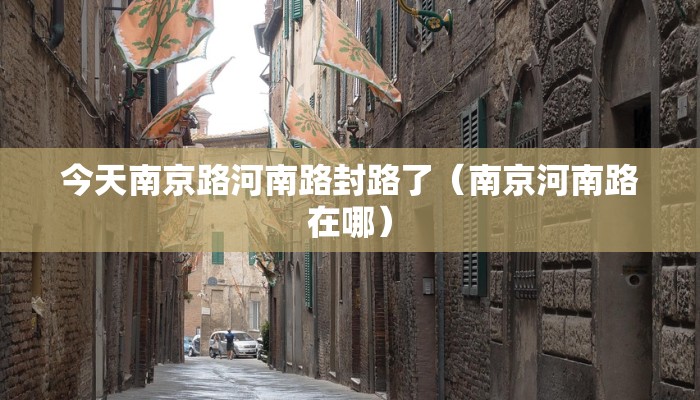 今天南京路河南路封路了（南京河南路在哪）