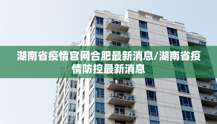 湖南省疫情官网合肥最新消息/湖南省疫情防控最新消息