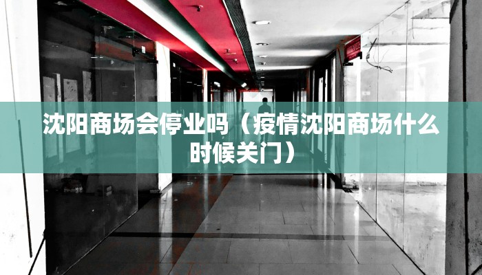 沈阳商场会停业吗（疫情沈阳商场什么时候关门）